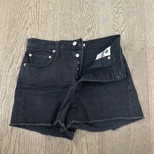 Levi’s high waisted jean shorts